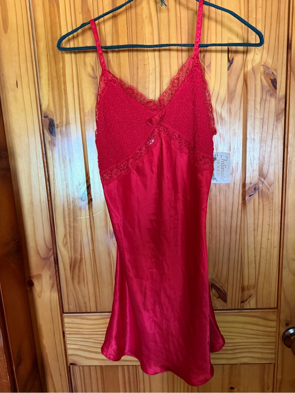 NOS Intimate Moods Red Short Nightgown